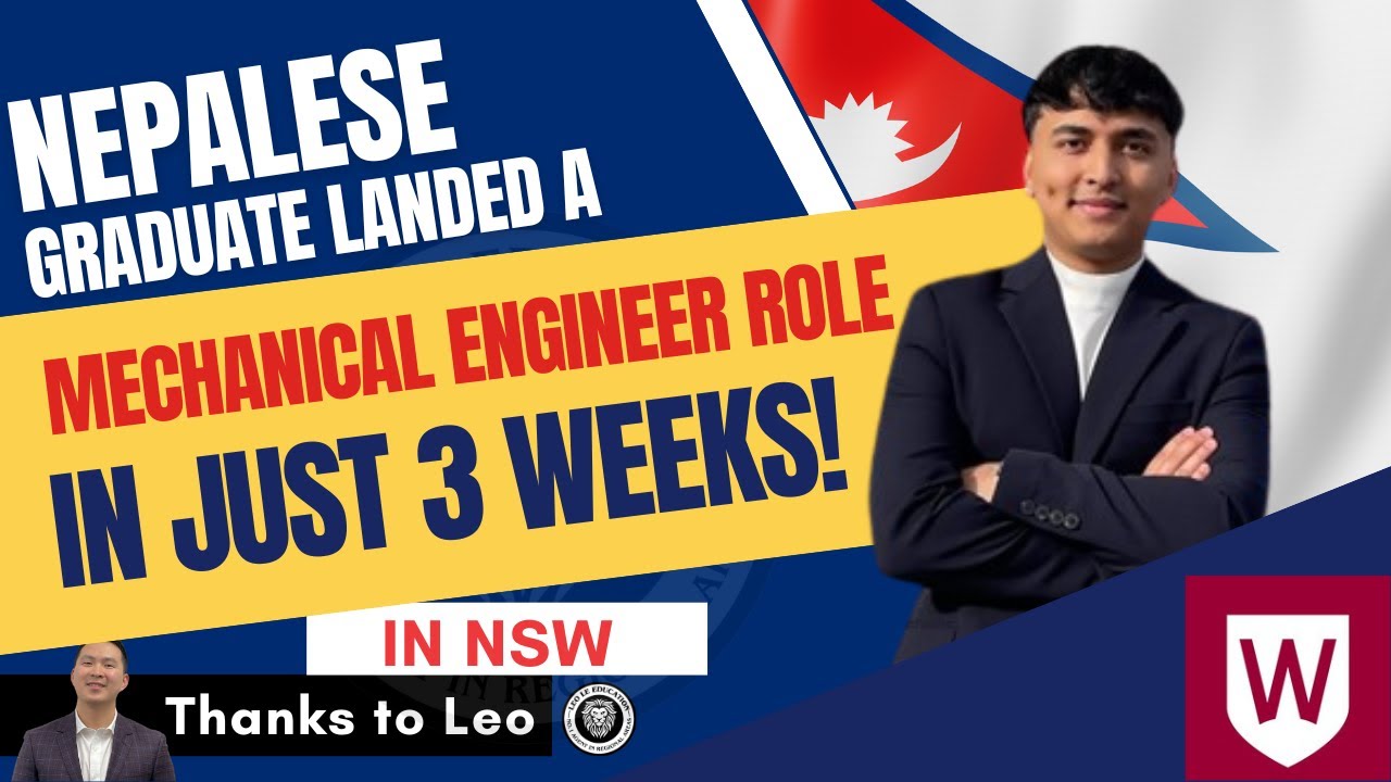 A NEPALESE LANDED MECHANICAL ENGINEERING ROLE IN JUST 3 WEEKS AFTER JOINING LEO JOB COACHING PROGRAM