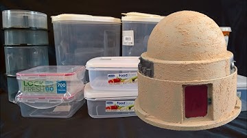 Wargame buildings made from plastic storage containers