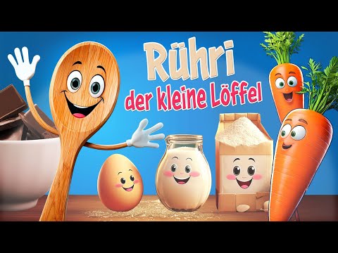 Kinderlied Familie 🥄 Rühri, der kleine Löffel | Piano Papa Kindermusik