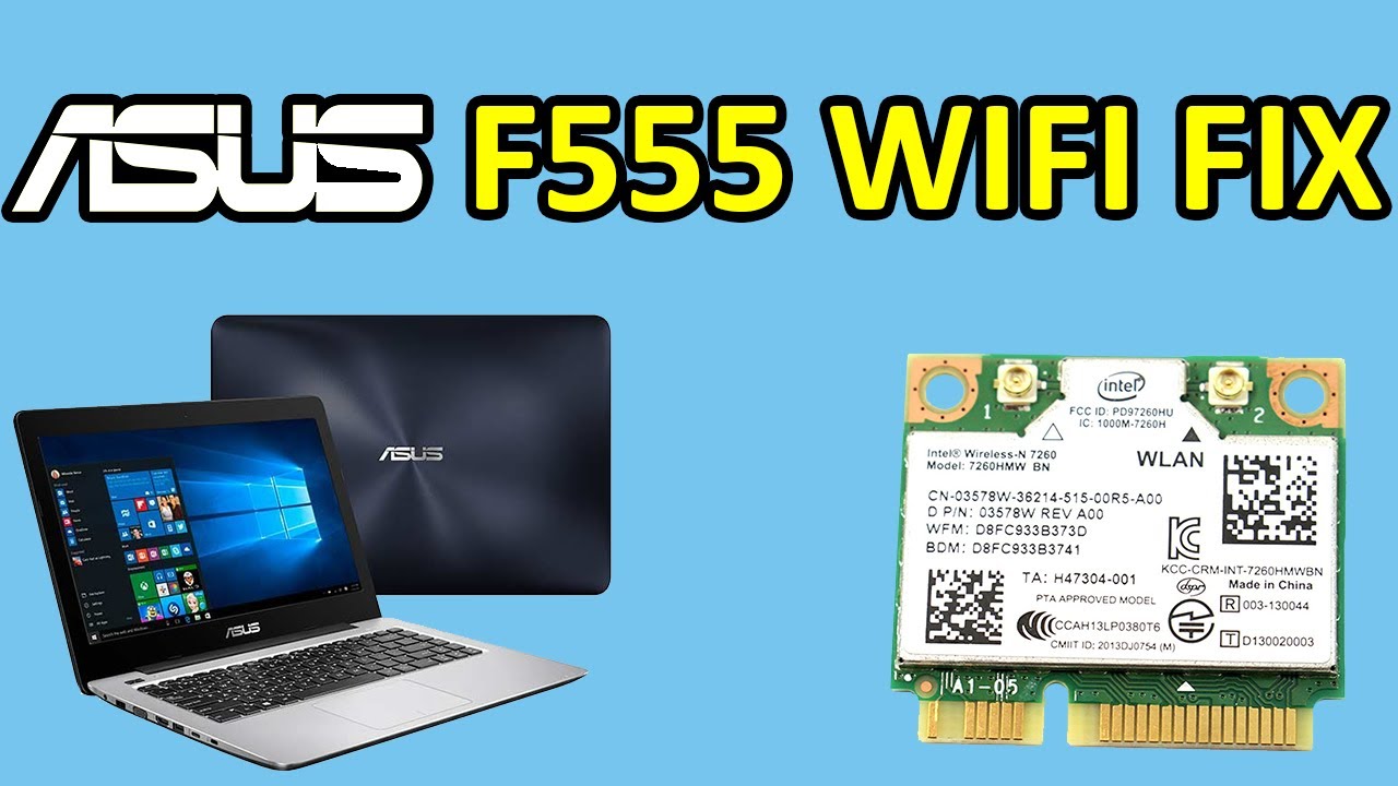 HOW TO: Replace The WiFi Card In An ASUS F555 Series Laptop - YouTube