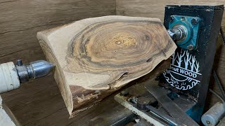 Amazing Woodturning Project | Turning a Stunning Black Walnut Winged Bowl