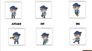 Animated Characters: Policeman / Cop - 2D Game Graphics and Game Sprites