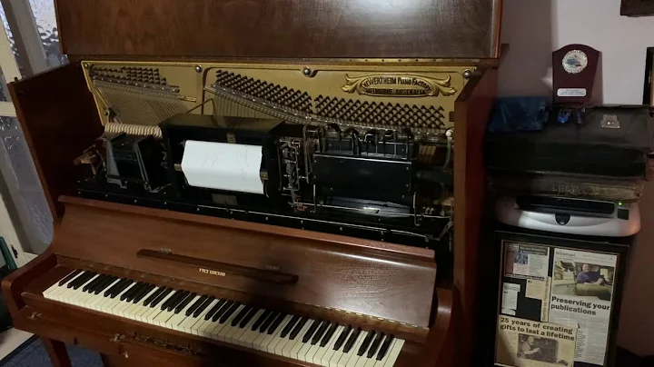 Player Piano Pianola 1925 Wertheim INTRO