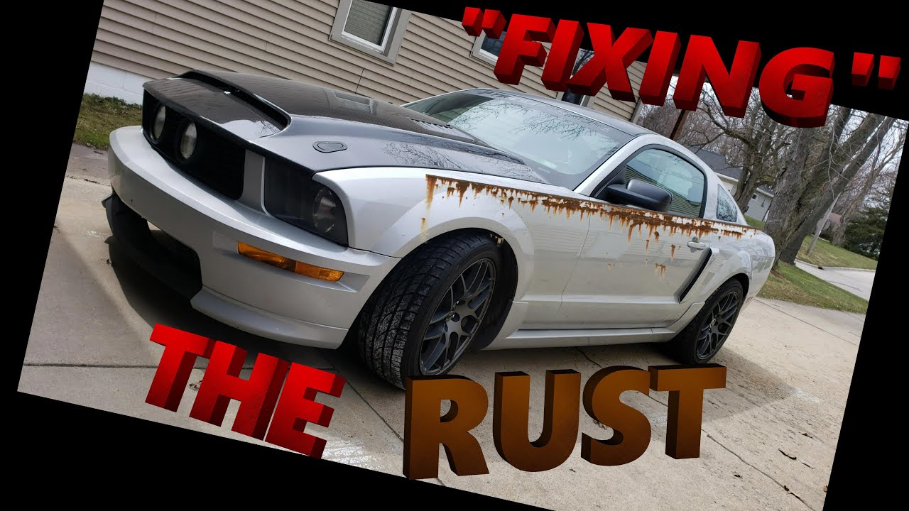 Fixing Rust On The Mustang - YouTube