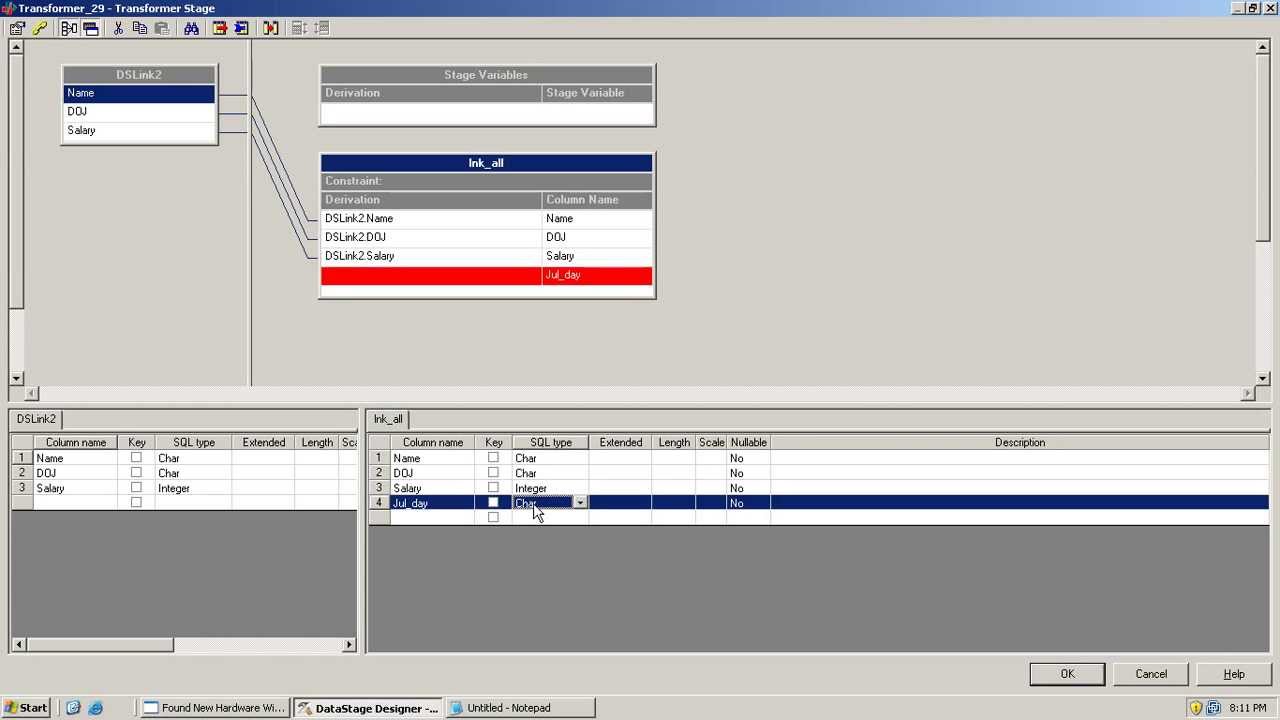 JulianDayFromDate Function in Transformer Stage in DataStage