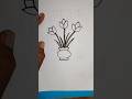 সহজ একটি ফুলদানি আকলাম,#drawing #art#shorts #shortsfeed