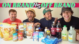 NAME BRAND vs GENERIC FOOD!! (Blind Taste Test)