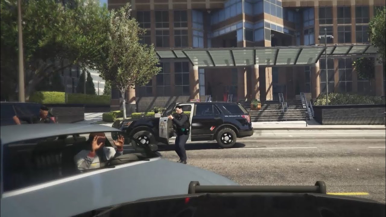 Traffic stop goes wrong after suspect refuses to stop - YouTube