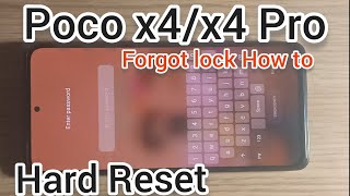 Poco x4 5g forgot pattern and password lock how to Hard reset