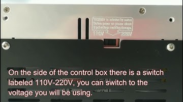 6-6 Transfer the voltage between 110V and 220V with RS4040 CNC