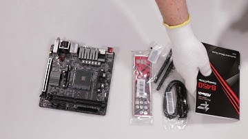 Unboxing ASRock Motherboard B450 GAMING-ITX/AC am4 2DDR4 HDMI/DP/m.2 itx