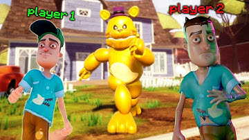 FAST FREDBEAR But MULTIPLAYER In Hello Neighbor