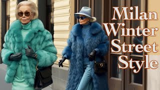 The Most Beautiful Winter 2024 Street Fashion in Italy 🇮🇹 How to be Elegant in outerwear 🌟