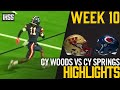 Cy woods vs cy springs  2023 week 10 football highlights