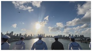 Noticias 23 se sube al USS Bataan a su llegada a Miami para la Semana Naval