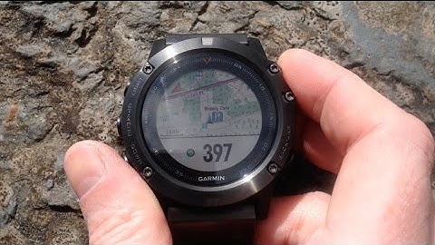 Garmin Fenix 5x Navigation in practice around Llyn Brenig in North Wales