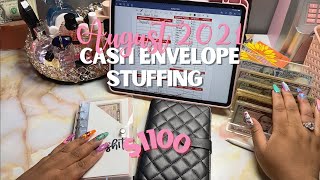 Cash Envelope Stuffing + Sinking Funds | Aug 2021 | OhmyfroBudgets