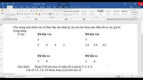 Tìm đoạn [a,b] nhỏ nhất chứa tất cả phần tử mảng