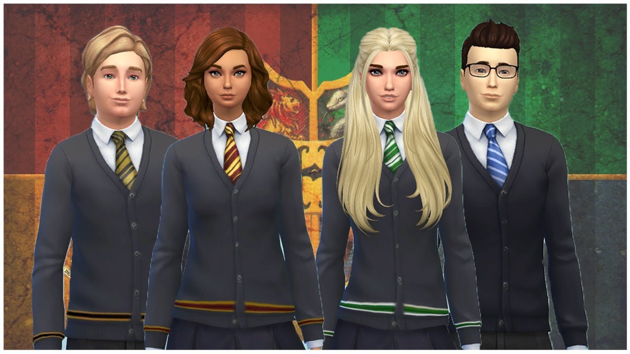 sims 4 cc harry potter house robes