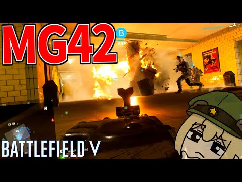 MG42弾幕で敵防戦一方で前線押しあがり試合【BATTLEFIELD V-BFV" 実況】