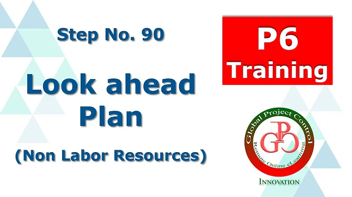 🔴 Create a Look-Ahead Plan Based on Resource Type in Primavera P6
