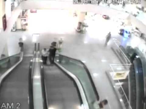 Escalator Hero Saves Falling Kid