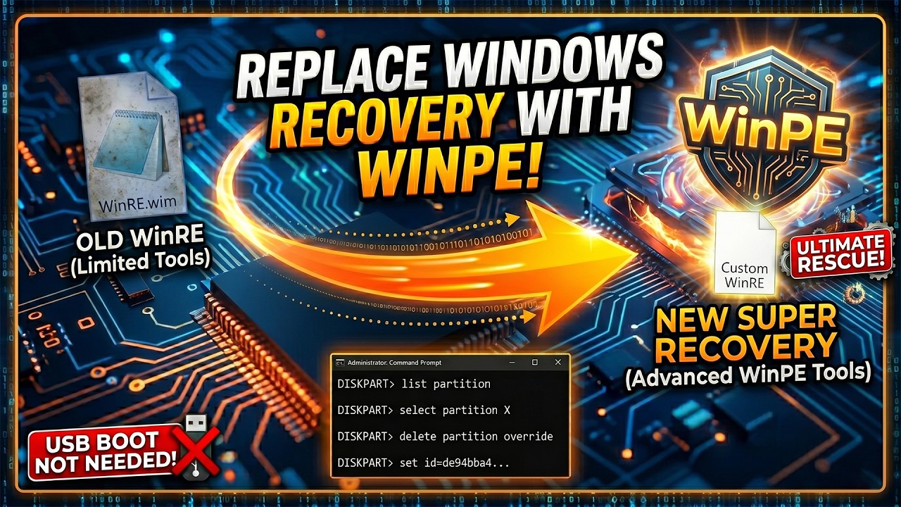 How to Boot WinPE from Windows Recovery Partition (Step-by-Step) - YouTube