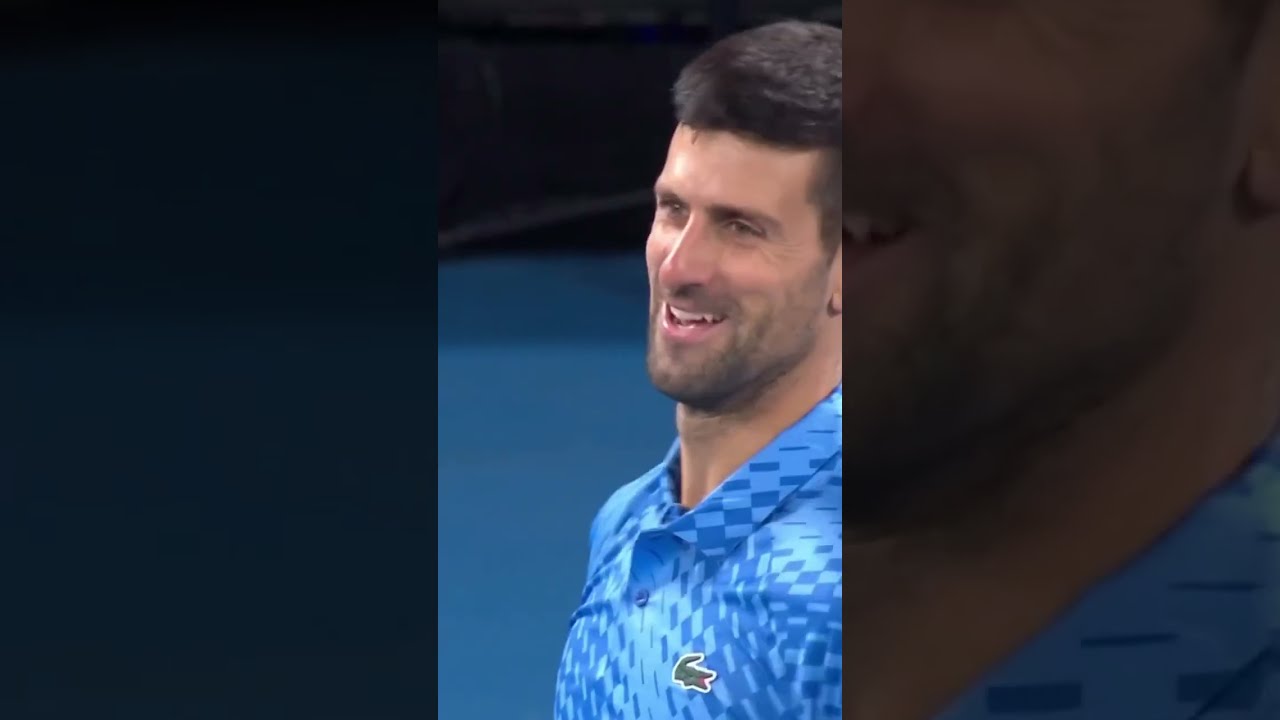 Novak Djokovic Had The Crowd Laughing With His Response To A Heckler AustralianOpen