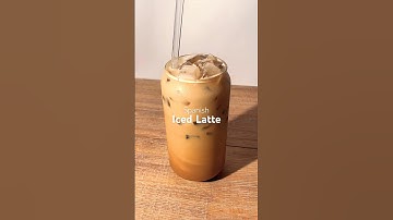 Spanish Iced Latte ☕️🤎🧊 #icedlatte #coffee #icedcoffee