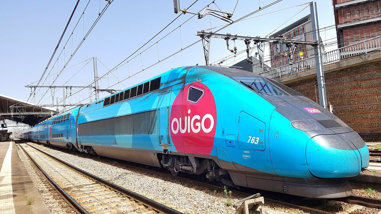 TGV OUIGO🚄Duplex Dasye HD : Toulouse Matabiau➡️Paris - Montparnasse