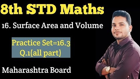 8th STD Maths | Practice Set=16.3 Q.1(all) | MH board