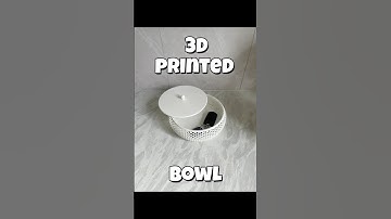 Printed Bowl with Hexagonal pattern #useful#3Dprinted #3dprinting #bambulab#timelapse