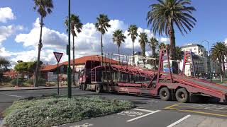 Ceva Car Carrier Truck At Station Pier