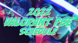 Valorant PBE Schedule 2022 | When is the Valorant PBE open?