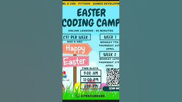 🚀 Easter Coding Camp for Kids! Learn to Code & Build Games This Holiday 🐰💻