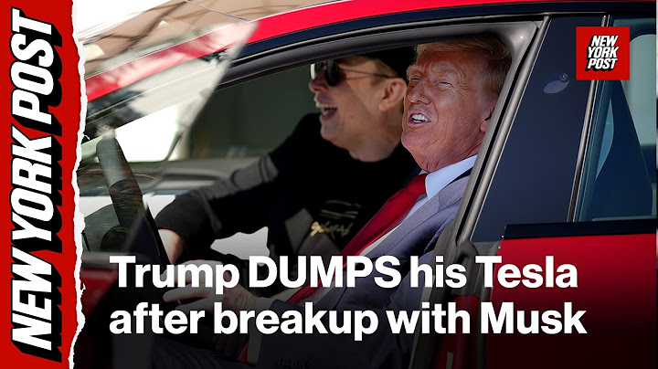 President Trump ditching his Tesla following Musk fallout