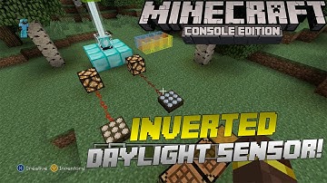 Minecraft Xbox & Playstation: How to Use the Inverted Daylight Sensor! | Tutorial