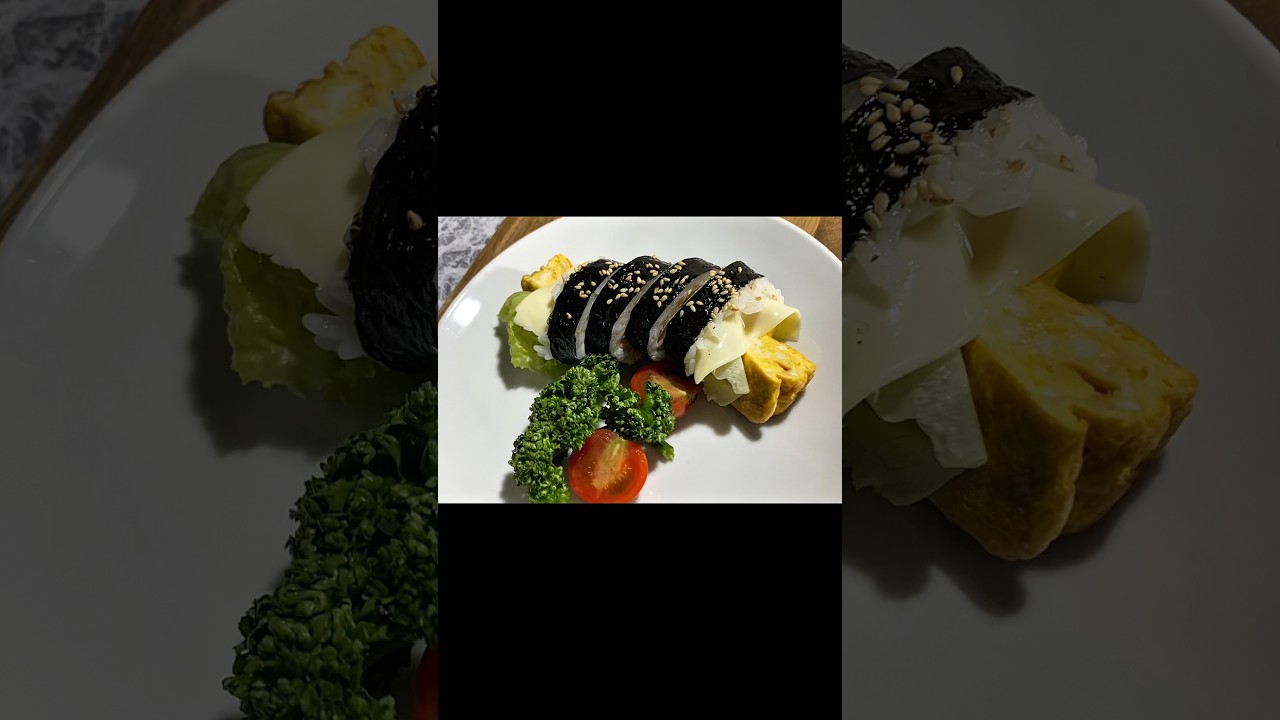 치즈 꼬마김밥 만들기 레시피 숏폼 썸네일