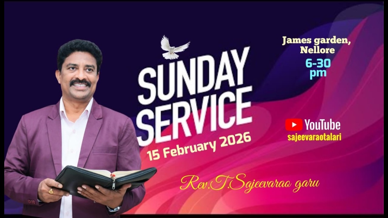 Sunday Service II 15-2-26 II James Garden II Sajeevarao