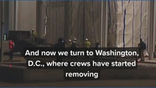 Workers begin removing Trump's name from Kennedy Center after court-ordered deadline
