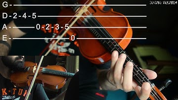 How to play E minor scale on violin | Easy Music Tutorials