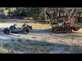 4wd go kart vs mini dozer tug of war!