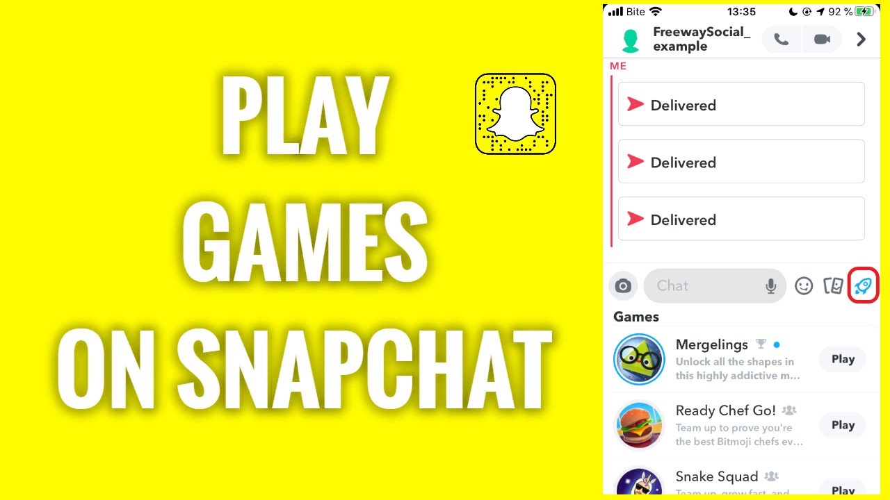 How To Play Snap Games On Snapchat YouTube