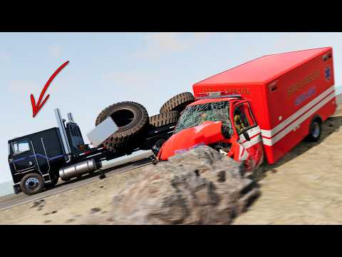 BeamNG Drive - Cars vs RoadRage #44 (Trucker Rage)