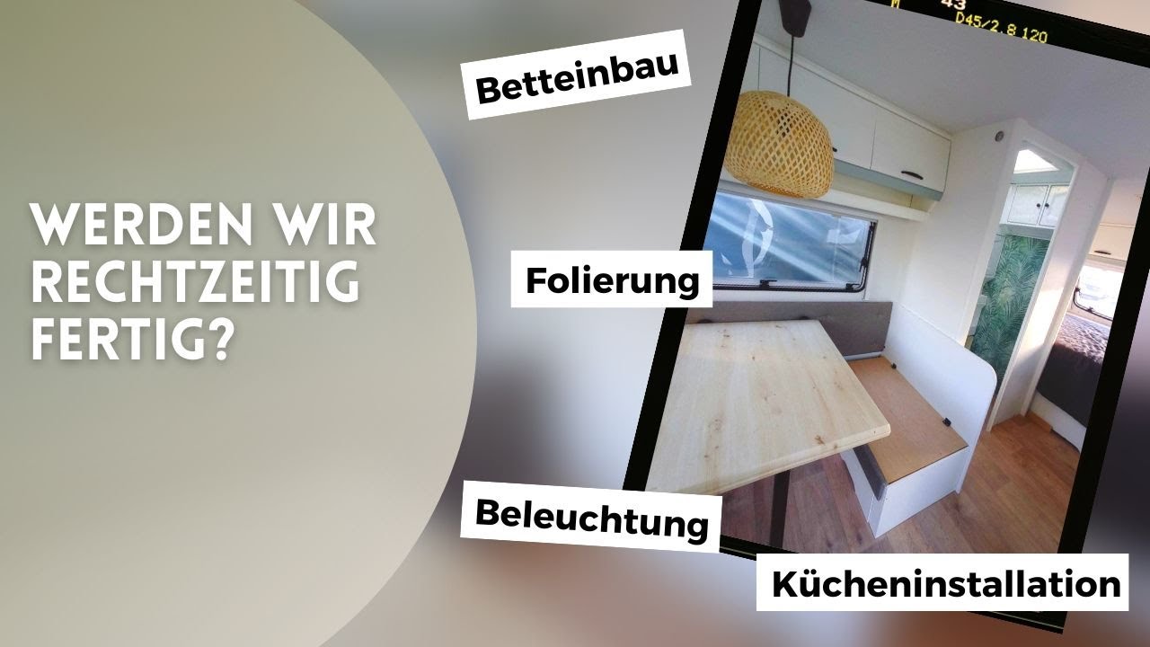 Wohnwagenrenovierung - Folierung, Möbeleinbau, Kücheninstallation  & Beleuchtung Ep. 4