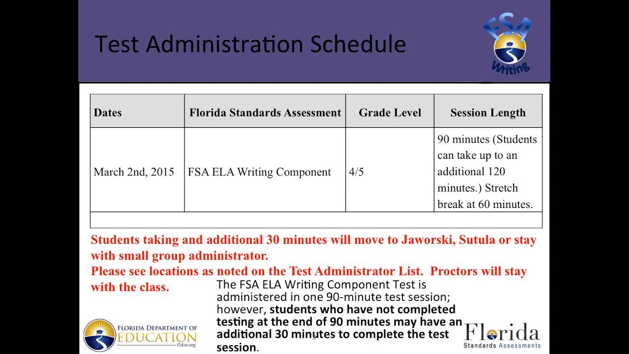 FSA Writing 2015 YouTube