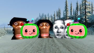 Aughhhh, Selene Delgado and  COCOMELON in GMod Boreas l Gmod Nextbots