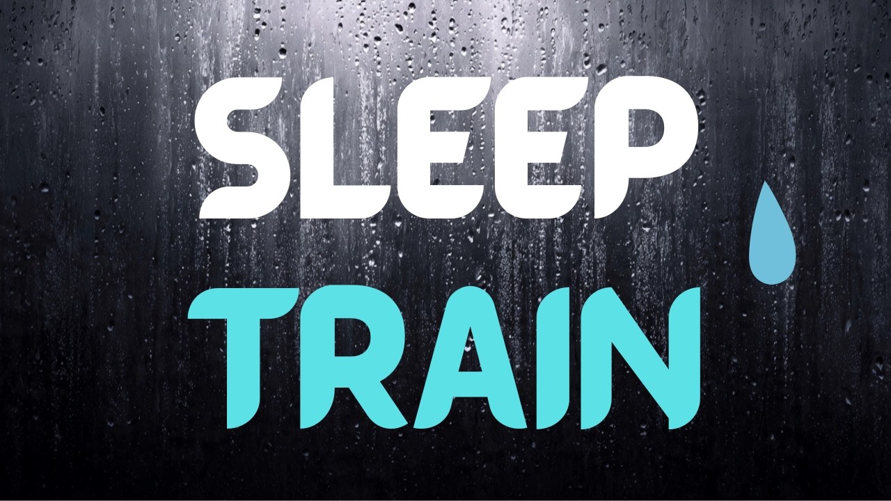 CAN’T SLEEP? Rain on Train Window 🚆 Black Screen Deep Sleep | 8 Hours No Thunder