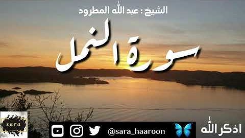 سورة النمل بصوت الشيخ عبد الله المطرود بجودة عالية (27)