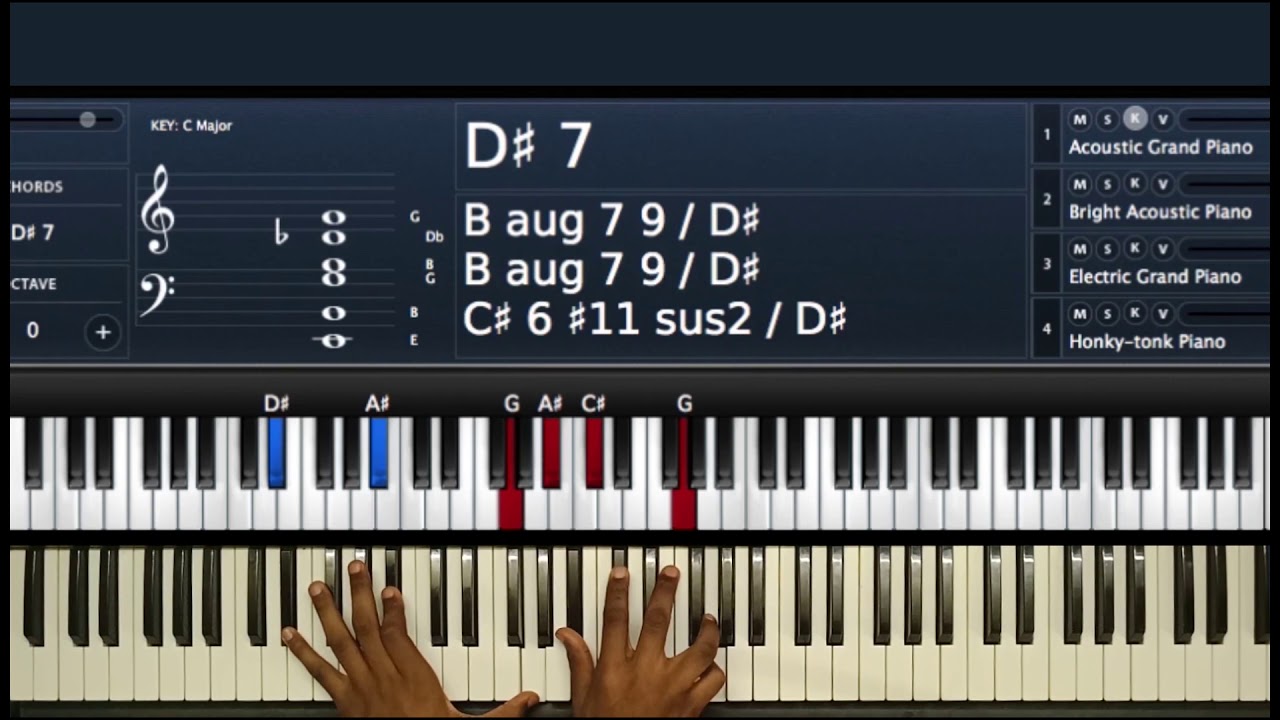 Advanced Diminished Chords Tutorial F Sharp Piano Tutorial Youtube